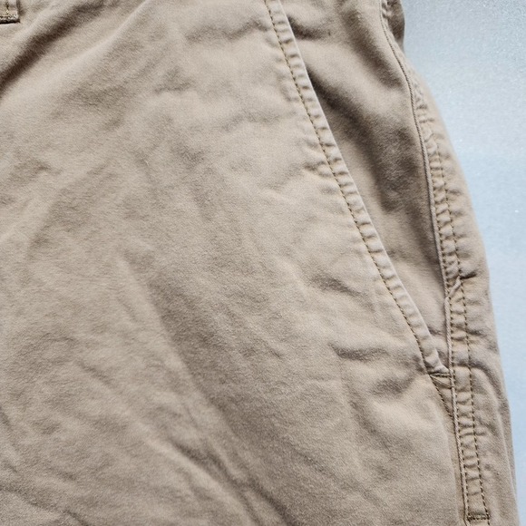 Free Planet Mens Shorts Size 38 Brown Cotton Blend Stretch Casual Inseam Fit - Picture 10 of 12